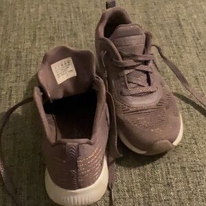 Women’s Skechers BOBS Squad-Glam League Trainers, Mauve with Rose Gold Trim - 6